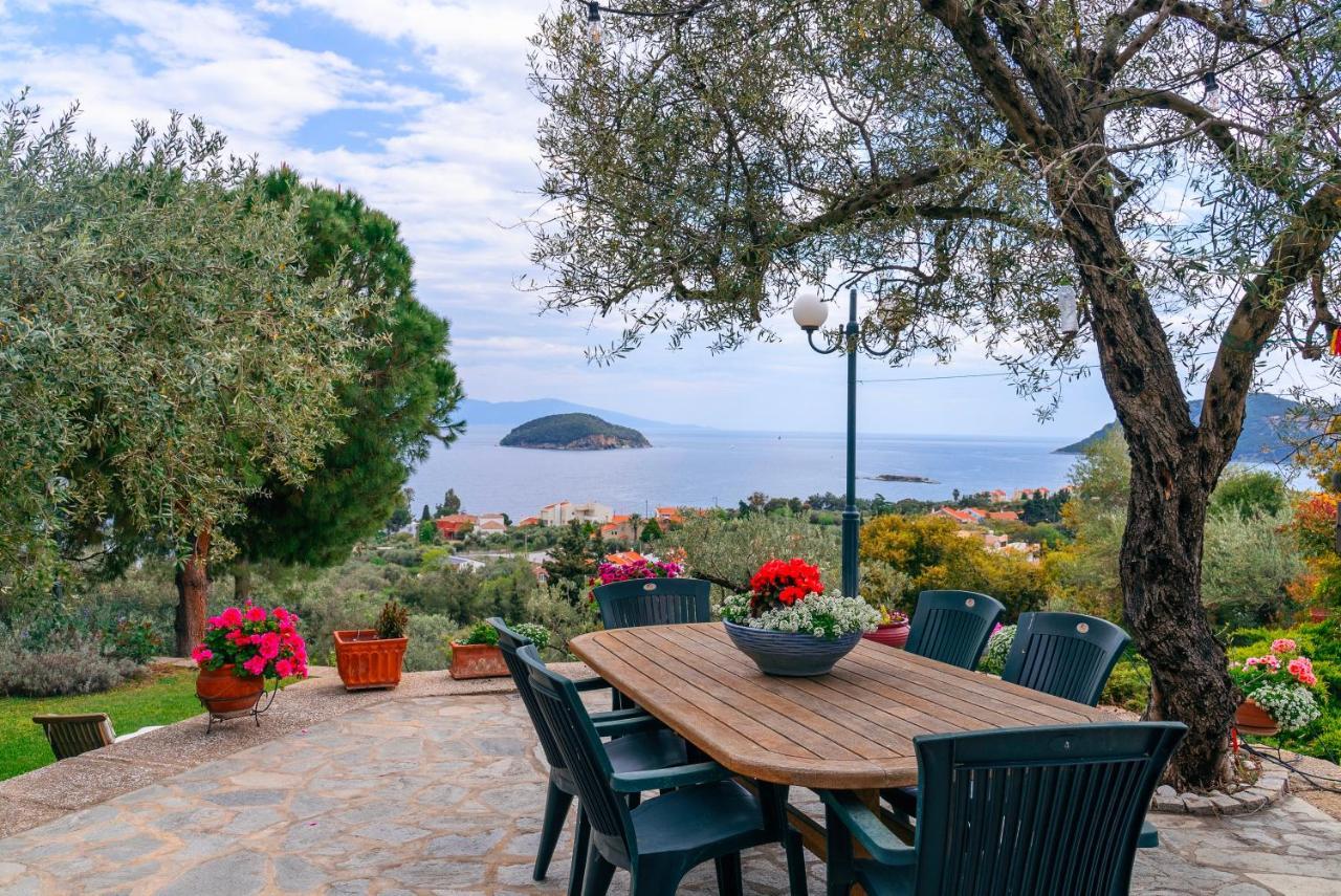 Villa Elia Kavala - Mediterranean Holiday Villa PalaiónTsiflíkion Extérieur photo